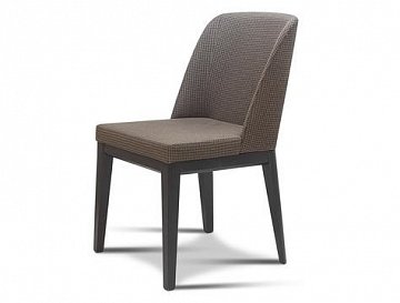 Стул "Morgan" ножки бук,цвет орех, спинка серая, сиденье бежевое